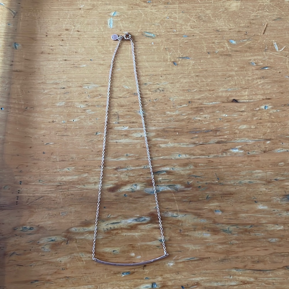 Gorjana  Rose Gold Plated Bar Necklace